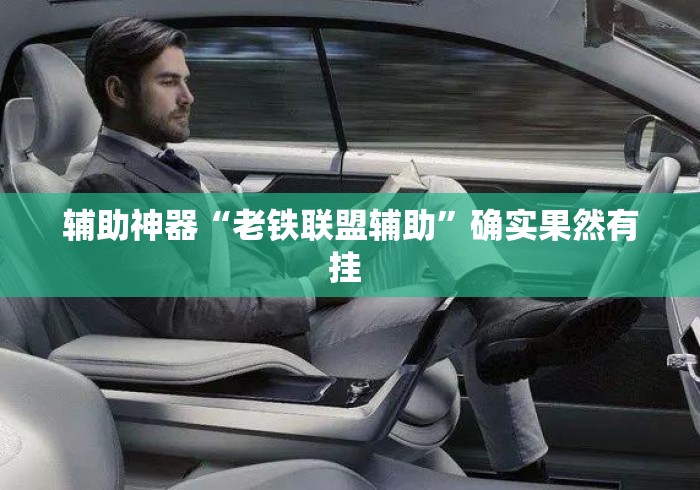 辅助神器“老铁联盟辅助”确实果然有挂 