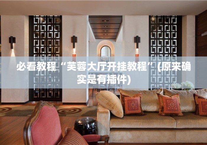 必看教程“芙蓉大厅开挂教程	”(原来确实是有插件)