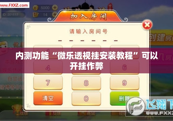 内测功能“微乐透视挂安装教程	”可以开挂作弊