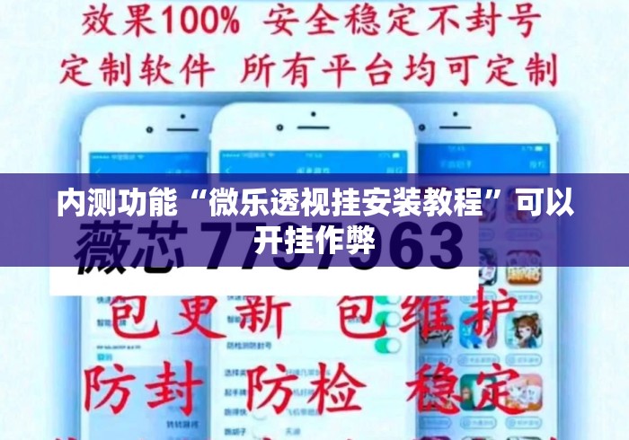 内测功能“微乐透视挂安装教程”可以开挂作弊
