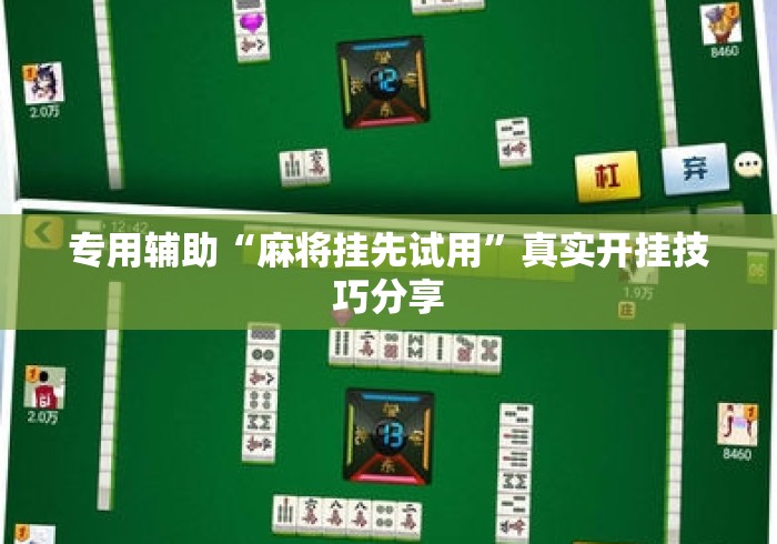 专用辅助“麻将挂先试用”真实开挂技巧分享