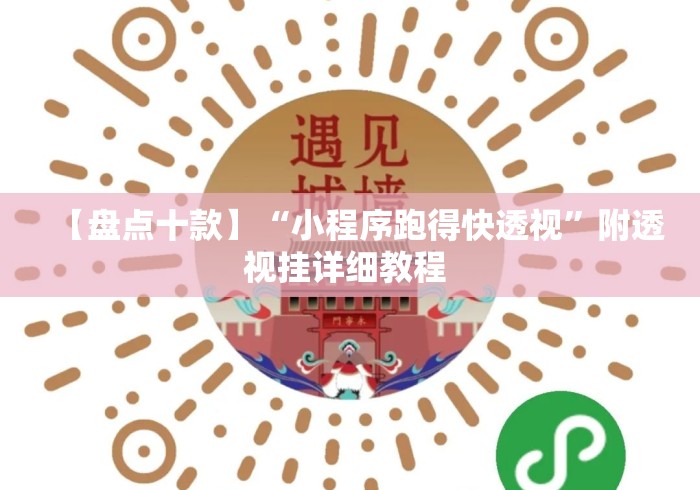 【盘点十款】“小程序跑得快透视”附透视挂详细教程 