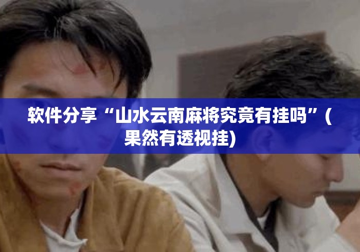 软件分享“山水云南麻将究竟有挂吗”(果然有透视挂)