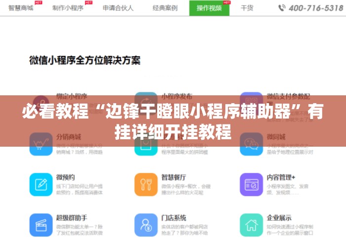 必看教程“边锋干瞪眼小程序辅助器”有挂详细开挂教程