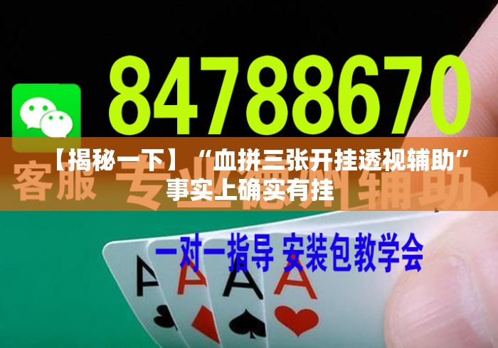 【揭秘一下】“血拼三张开挂透视辅助”事实上确实有挂