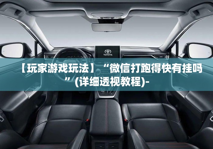 【玩家游戏玩法】“微信打跑得快有挂吗	”(详细透视教程)-