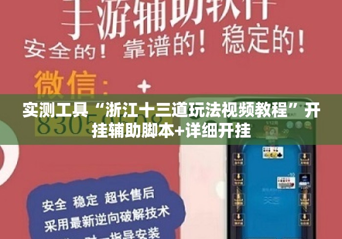 实测工具“浙江十三道玩法视频教程”开挂辅助脚本+详细开挂