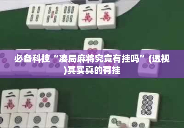 必备科技“凑局麻将究竟有挂吗”(透视)其实真的有挂