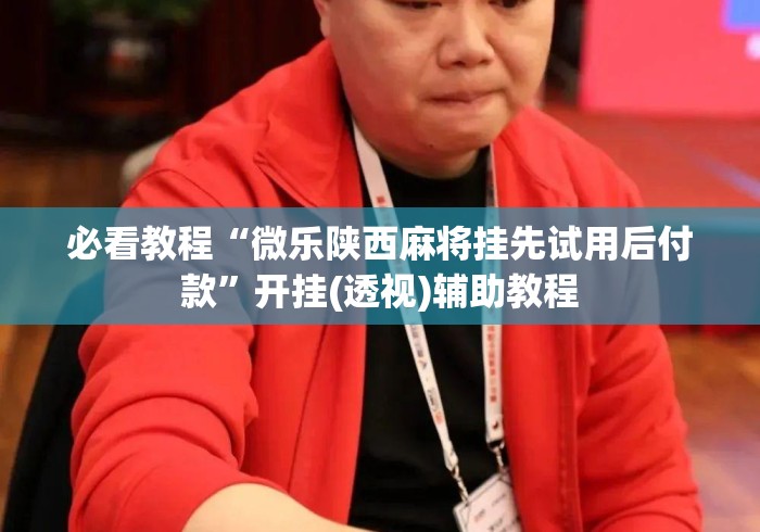 必看教程“微乐陕西麻将挂先试用后付款	”开挂(透视)辅助教程
