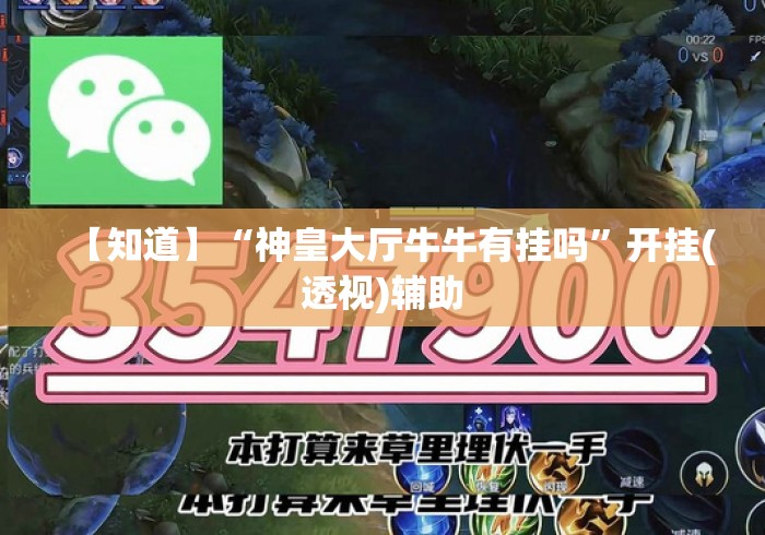 【知道】“神皇大厅牛牛有挂吗”开挂(透视)辅助