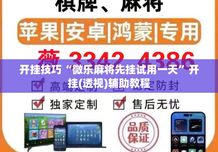 开挂技巧“微乐麻将先挂试用一天”开挂(透视)辅助教程
