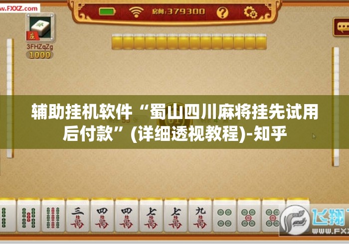 辅助挂机软件“蜀山四川麻将挂先试用后付款”(详细透视教程)-知乎