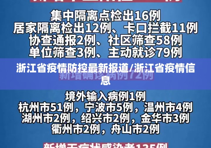 浙江省疫情防控最新报道/浙江省疫情信息