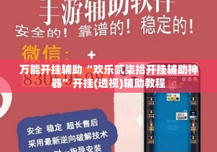 万能开挂辅助“欢乐贰柒拾开挂辅助神器”开挂(透视)辅助教程
