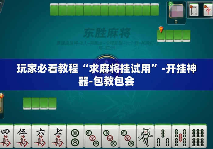 玩家必看教程“求麻将挂试用”-开挂神器-包教包会