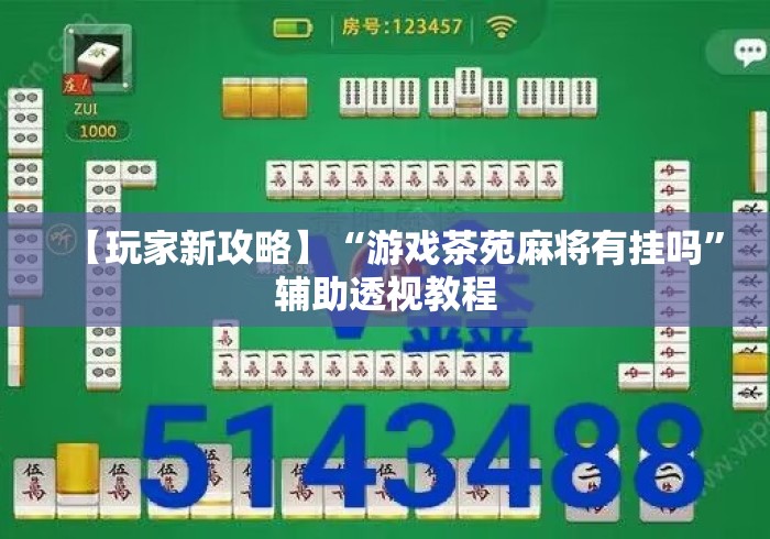 【玩家新攻略】“游戏茶苑麻将有挂吗	”辅助透视教程