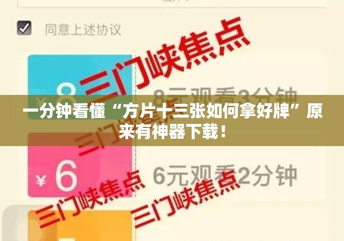 一分钟看懂“方片十三张如何拿好牌”原来有神器下载！