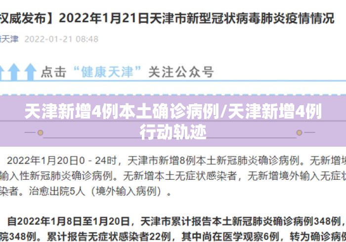 天津新增4例本土确诊病例/天津新增4例行动轨迹 天津新增4例本土确诊病例/天津新增4例行动轨迹