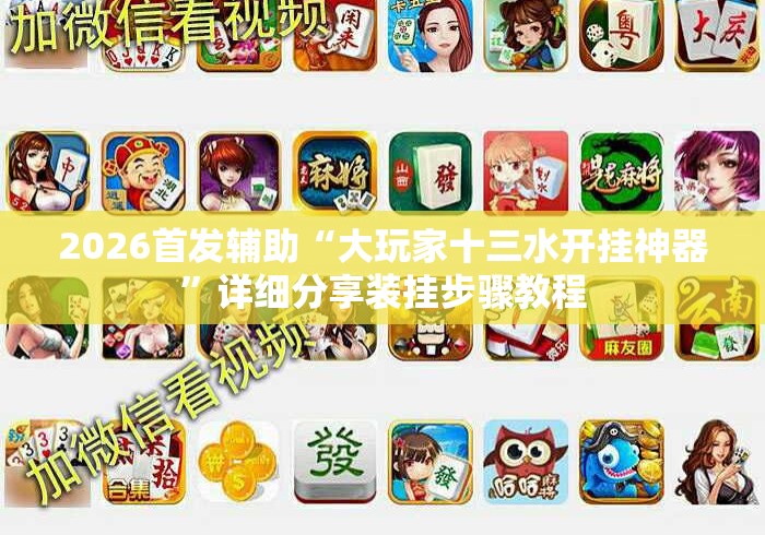 2026首发辅助“大玩家十三水开挂神器”详细分享装挂步骤教程