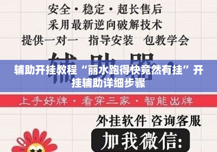 辅助开挂教程“丽水跑得快竟然有挂”开挂辅助详细步骤