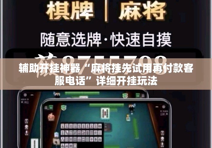 辅助开挂神器“麻将挂先试用再付款客服电话	”详细开挂玩法