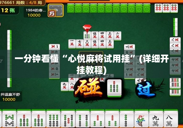 一分钟看懂“心悦麻将试用挂”(详细开挂教程)