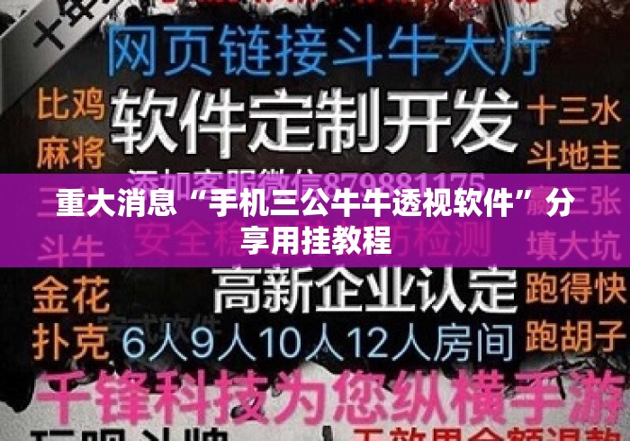 重大消息“手机三公牛牛透视软件	”分享用挂教程
