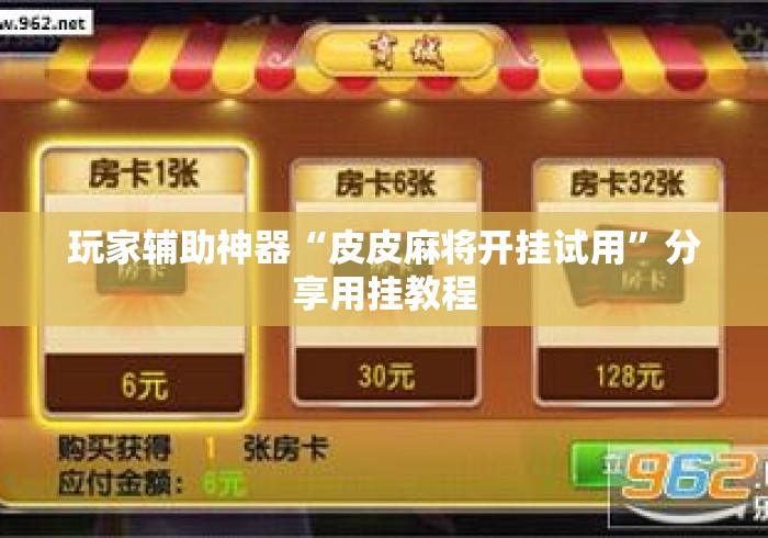 玩家辅助神器“皮皮麻将开挂试用”分享用挂教程
