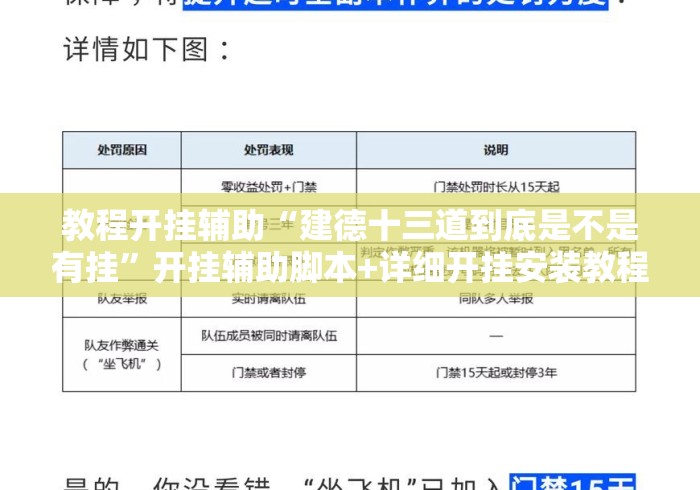 教程开挂辅助“建德十三道到底是不是有挂	”开挂辅助脚本+详细开挂安装教程