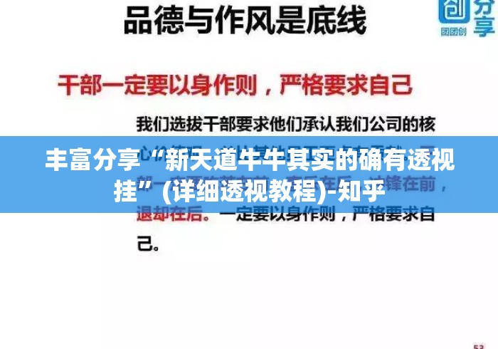 丰富分享“新天道牛牛其实的确有透视挂	”(详细透视教程)-知乎