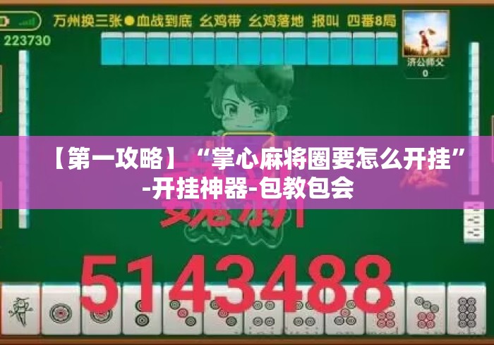 【第一攻略】“掌心麻将圈要怎么开挂”-开挂神器-包教包会