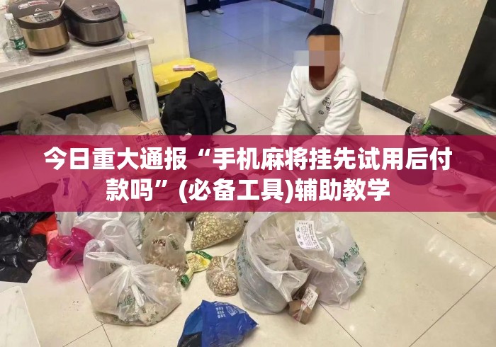 今日重大通报“手机麻将挂先试用后付款吗”(必备工具)辅助教学