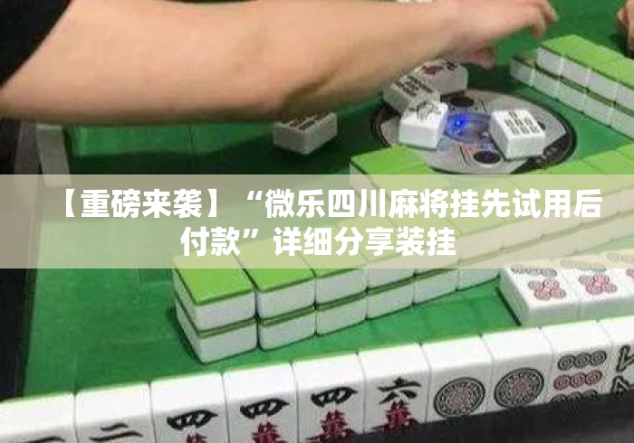 【重磅来袭】“微乐四川麻将挂先试用后付款”详细分享装挂
