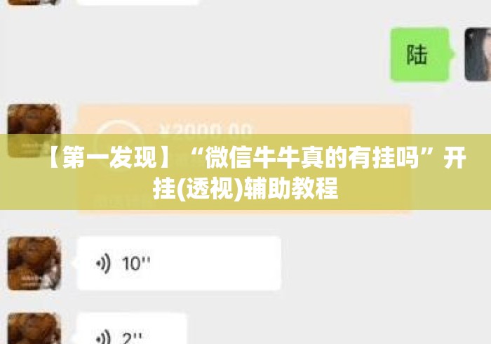 【第一发现】“微信牛牛真的有挂吗”开挂(透视)辅助教程