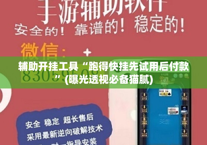 辅助开挂工具“跑得快挂先试用后付款”(曝光透视必备猫腻)