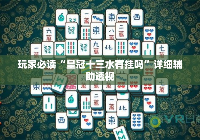 玩家必读“皇冠十三水有挂吗”详细辅助透视