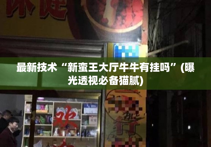 最新技术“新蛮王大厅牛牛有挂吗	”(曝光透视必备猫腻)