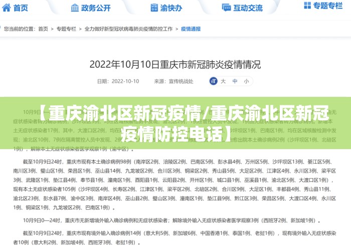 【重庆渝北区新冠疫情/重庆渝北区新冠疫情防控电话】
