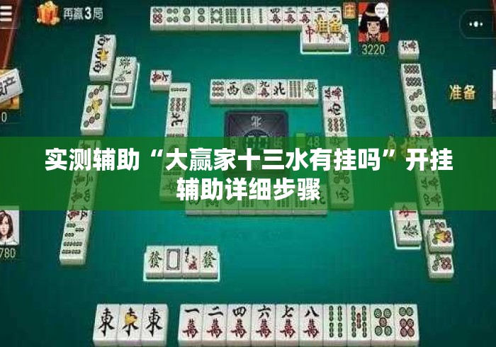 实测辅助“大赢家十三水有挂吗”开挂辅助详细步骤