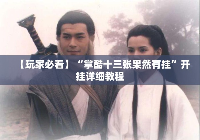 【玩家必看】“掌酷十三张果然有挂”开挂详细教程
