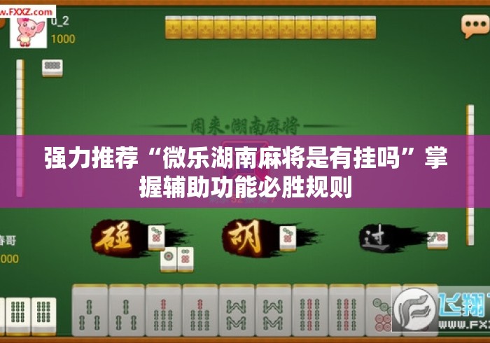 强力推荐“微乐湖南麻将是有挂吗”掌握辅助功能必胜规则