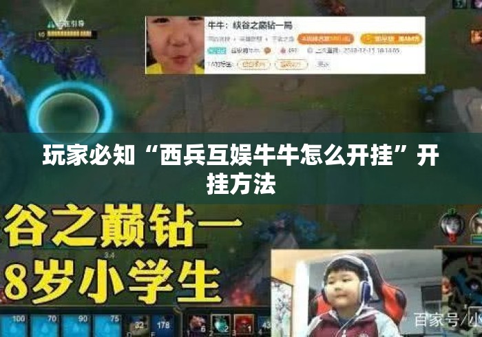 玩家必知“西兵互娱牛牛怎么开挂”开挂方法
