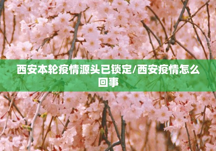 西安本轮疫情源头已锁定/西安疫情怎么回事