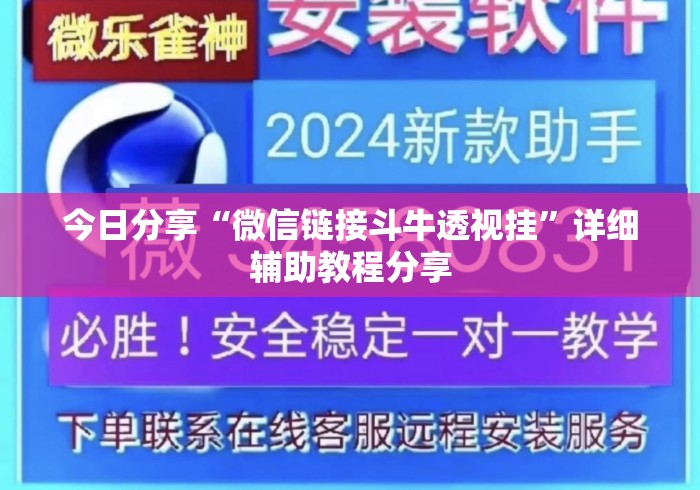 今日分享“微信链接斗牛透视挂”详细辅助教程分享