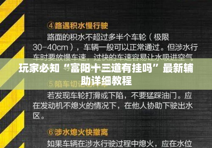 玩家必知“富阳十三道有挂吗”最新辅助详细教程