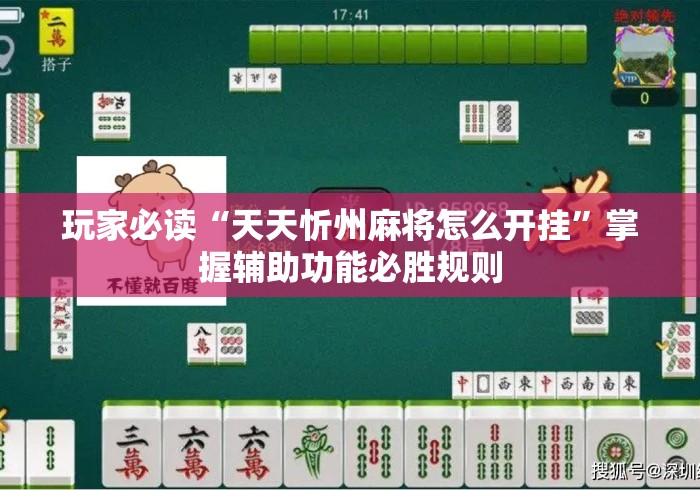 玩家必读“天天忻州麻将怎么开挂	”掌握辅助功能必胜规则