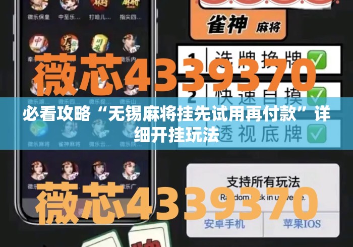 必看攻略“无锡麻将挂先试用再付款	”详细开挂玩法