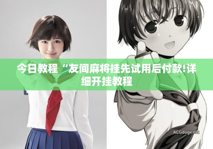 今日教程“友间麻将挂先试用后付款!详细开挂教程