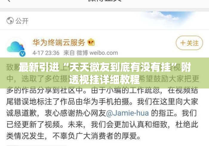 最新引进“天天微友到底有没有挂”附透视挂详细教程