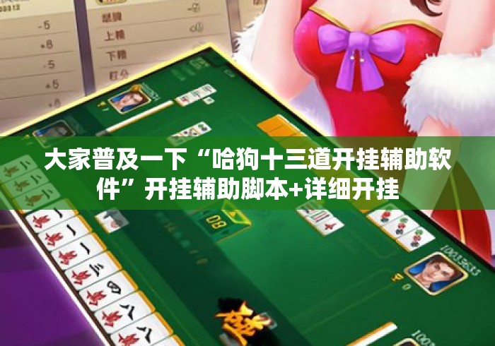 大家普及一下“哈狗十三道开挂辅助软件”开挂辅助脚本+详细开挂